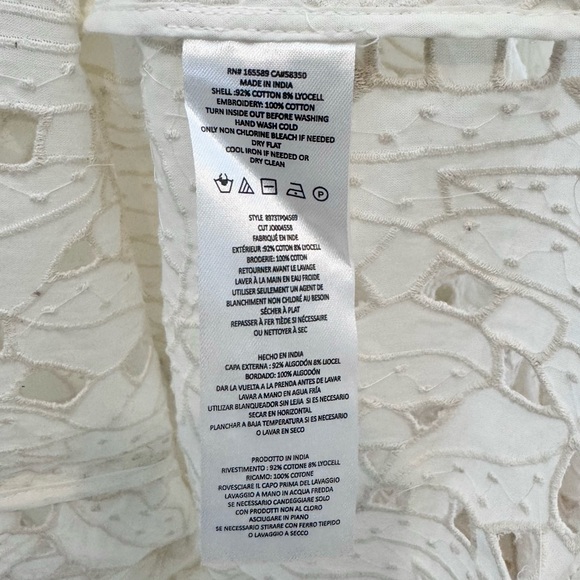 Joie ‘Perci’ Floral Eyelet Long Sleeve Blouse - Picture 7 of 9